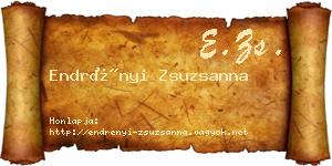 Endrényi Zsuzsanna névjegykártya