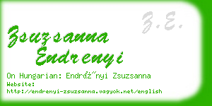 zsuzsanna endrenyi business card